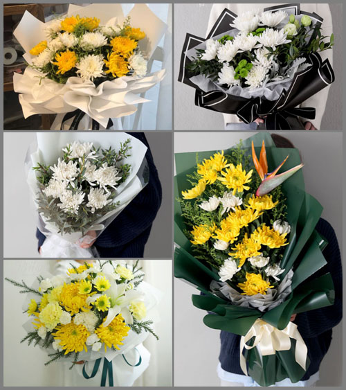 海南海口市秀英区石山镇道育村白事花束代送